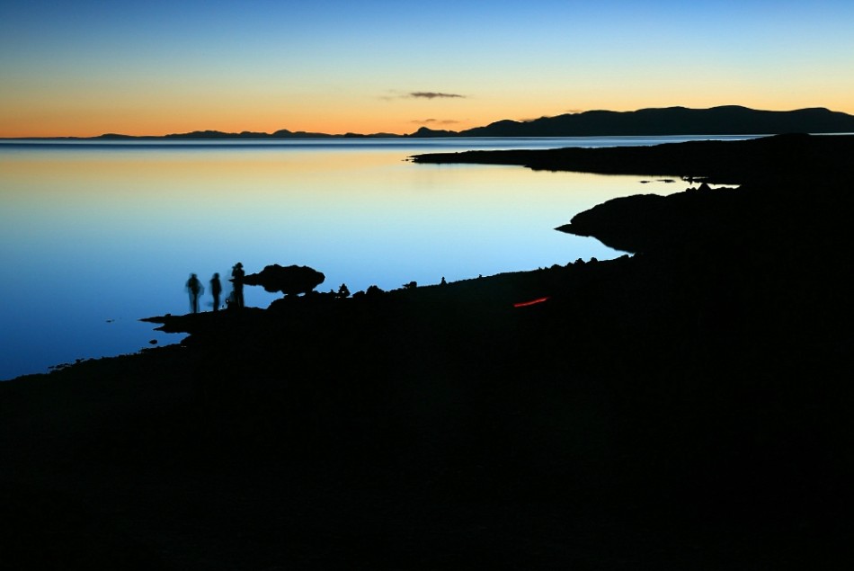 最美的黄昏 西藏纳木错美丽日落风光