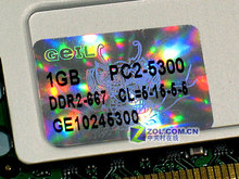 超频首选 1GB金邦DDR2-667白金670元 超频首选 1GB金邦DDR2-667白金670元