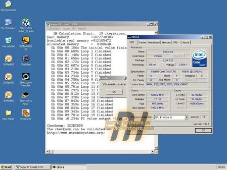 SuperPi将突破10秒 X6800竟超至5GHz SuperPi将突破10秒 X6800竟超至5GHz