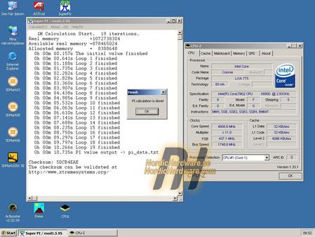 SuperPi不到11秒 X6800狂超至4.8GHz SuperPi不到11秒 X6800狂超至4.8GHz