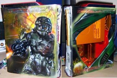 复古外加恐怖 Xbox 360游戏机改造图赏 复古外加恐怖 Xbox 360游戏机改造图赏