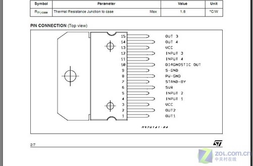tda7379管脚功能介绍