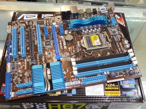 售价仅1077元华硕p8h67主板值得选择